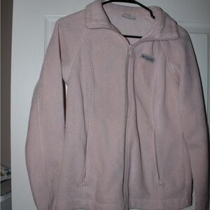 Columbia Pale Pink Full-Zip Fleece Jacket
